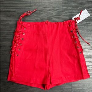 Red shorts